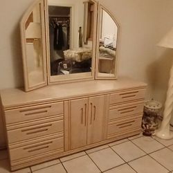 Two dressers One with a Mirror One without both for $100 need It gone today