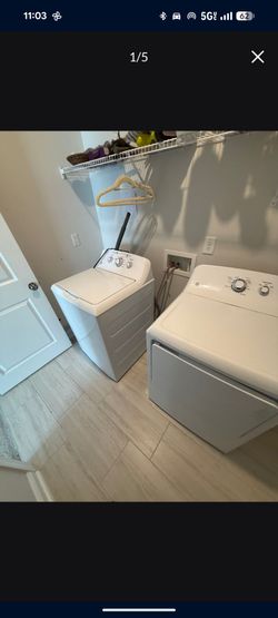GE washer and dryer set 300$