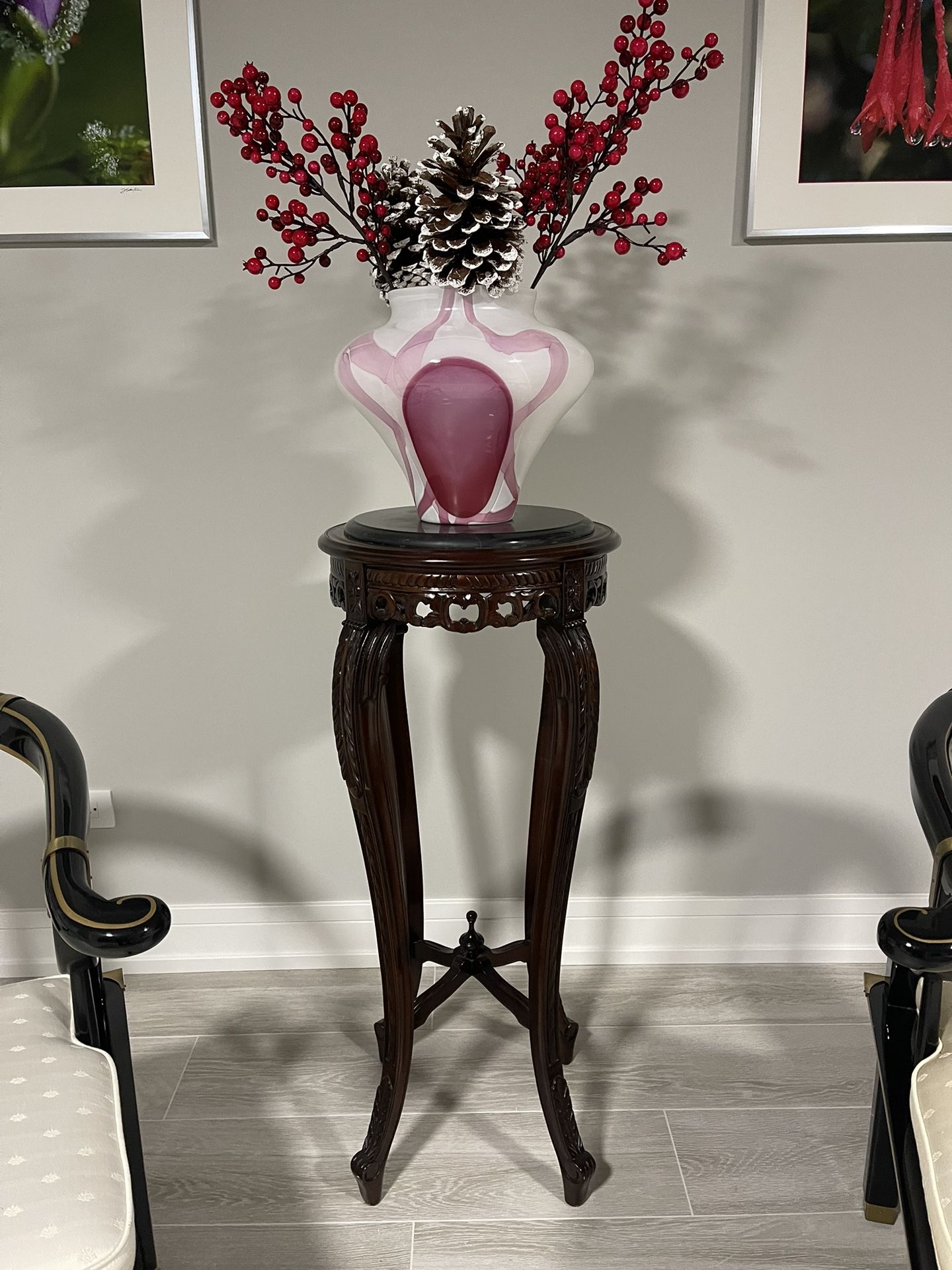 Real Mahogany Stand Pedestal