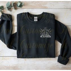 Embroidered Easter sweatshirt 