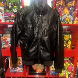 Amazon Faux Motorcycle Bomber Jacket