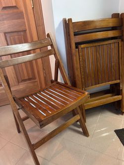 Folding Chairs, wooden