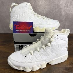 Air Jordan 9 Retro 25th Anniversary Silver White 2010 Size 4.5 GS / 6W 302359-106 Youth Shoes OG Rare