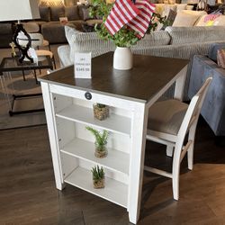 Table And 2 Barstools 