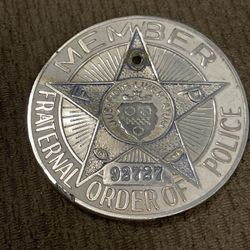 Fraternal Order Of Police Metal Emblem
