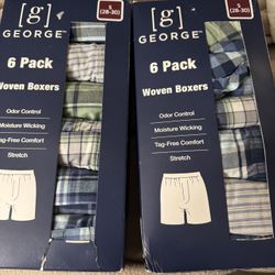 George New Six Pack  Boxers Size Small