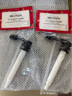 New MONIN 1 L coffee syrup pumps - set of 2