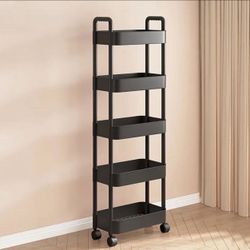 A Portable Small Cart Storage Rack for The Kitchen, Snack Storage in The Living Room, Multi-Layer Bedroom Bedside, And Dormitory Storage Organizer, St