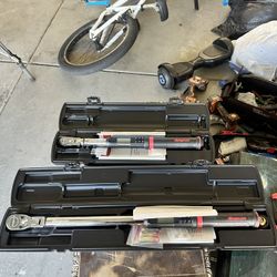 Snap On Torque Wrench 1/2, 3/8, 1/4