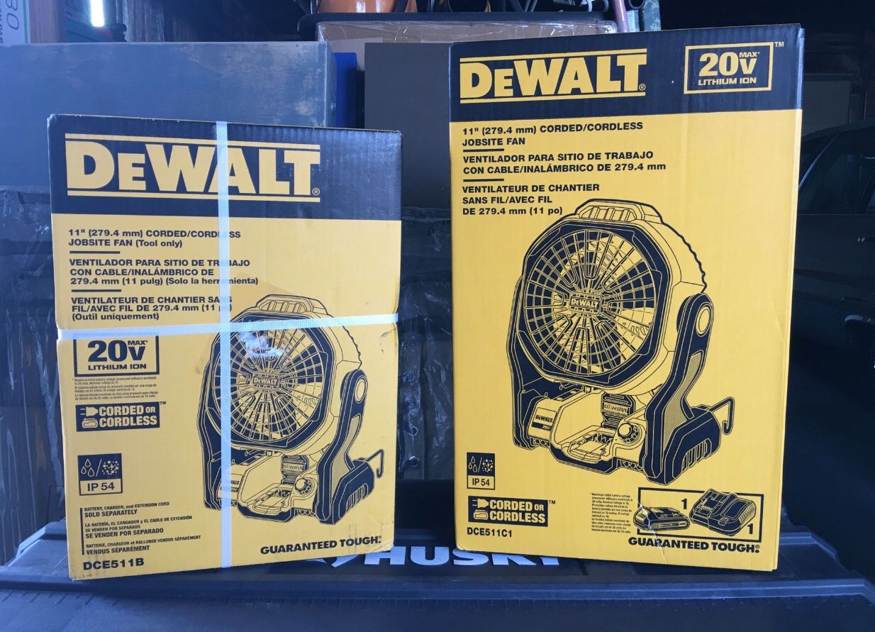 Dewalt job site 20v fan