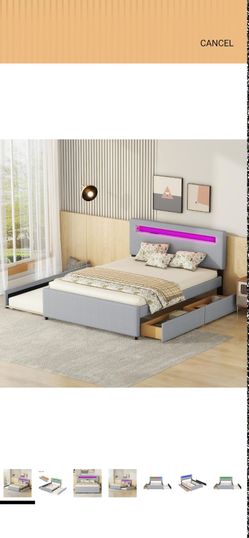 Harper and Design Queen Size Uphosterd Bed