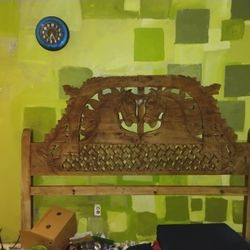 Horse Bed Frame  And 2 Nightstands