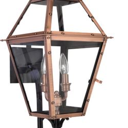 Rue De Royal 2 Light 24 In Tall Outdoor Wall Light Sconce In Aged Copper 