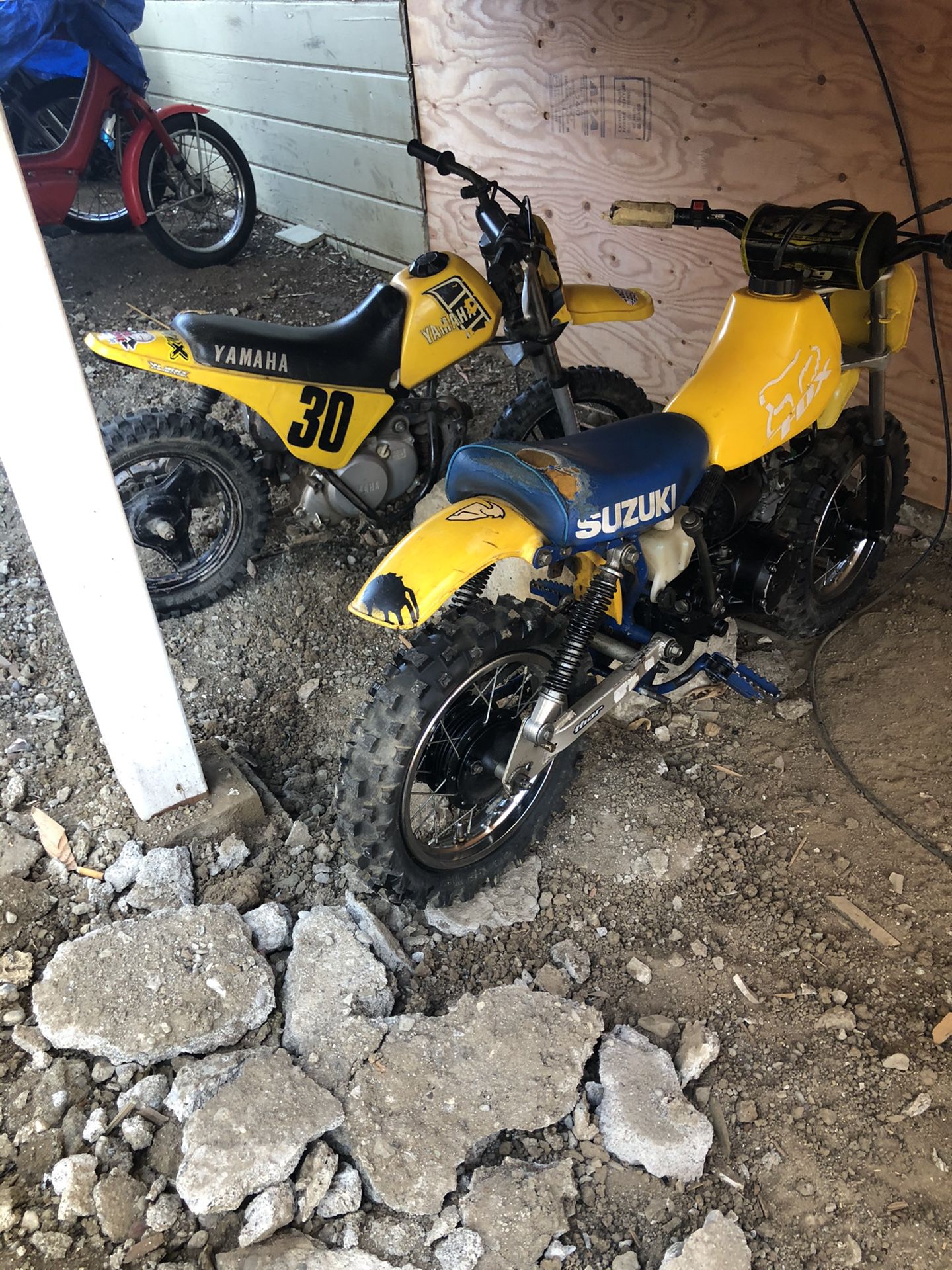 Yamaha and Suzuki Dirt Bikes 50cc