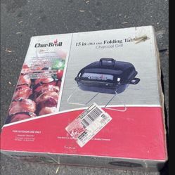 Paid $60 Portable Barbecue Char-Broil Portable Outdoor 15 square Charcoal Grill