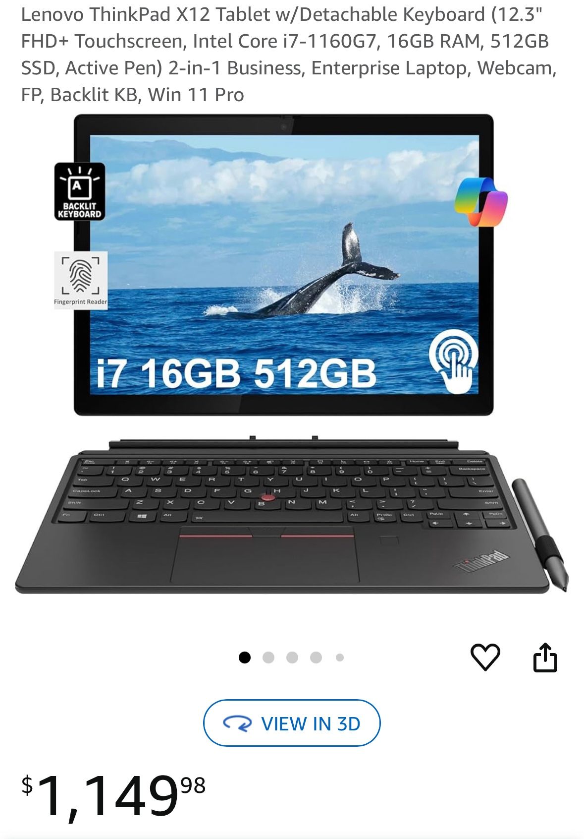 ThinkPad X12 - Brand New
