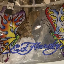 Brand New authentic Ed Hardy Butterfly Tote Bag 