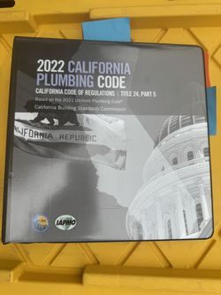 2022 California Plumbing Code 