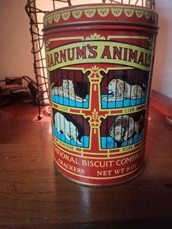 1979 Nabisco Barnum & Bailey Circus Metal/Tin 8oz Can