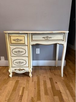 French Provincial Cream Desk