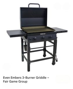 New Even Embers 3 Burner Griddle