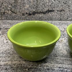 Set Of 2 Green Bowls 