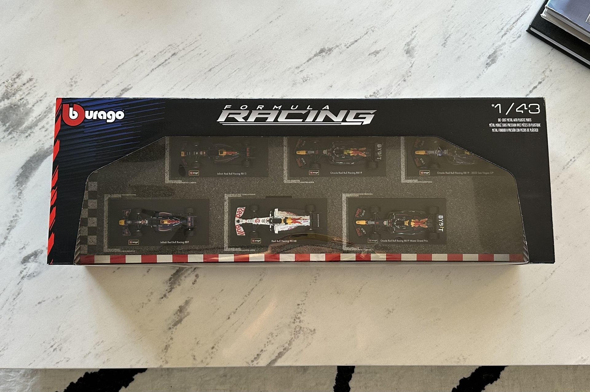 Bburago Red Bull Racing 1:43 Die Cast Set of 6 Formula 1 Cars (Brand New)