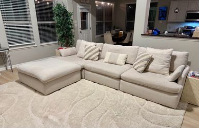 Ashley Furniture Tanavi 4-Piece Modular Sectional w/ Chaise + 3 Bonus Nesting Tables – $750 OBO