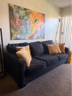 Sleeper couch dark blue. Pickup only