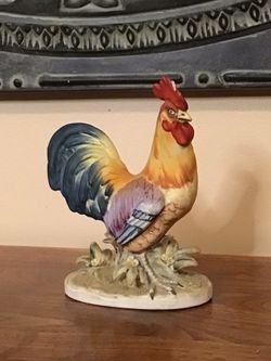Vintage Lefton China Hand-Painted Rooster