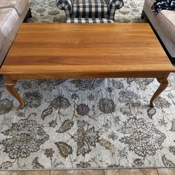 Large Wooden Coffee Table 