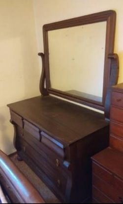 Antique Dresser with Mirror