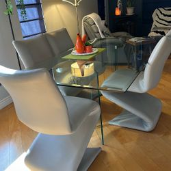 Dining room table and four chairs