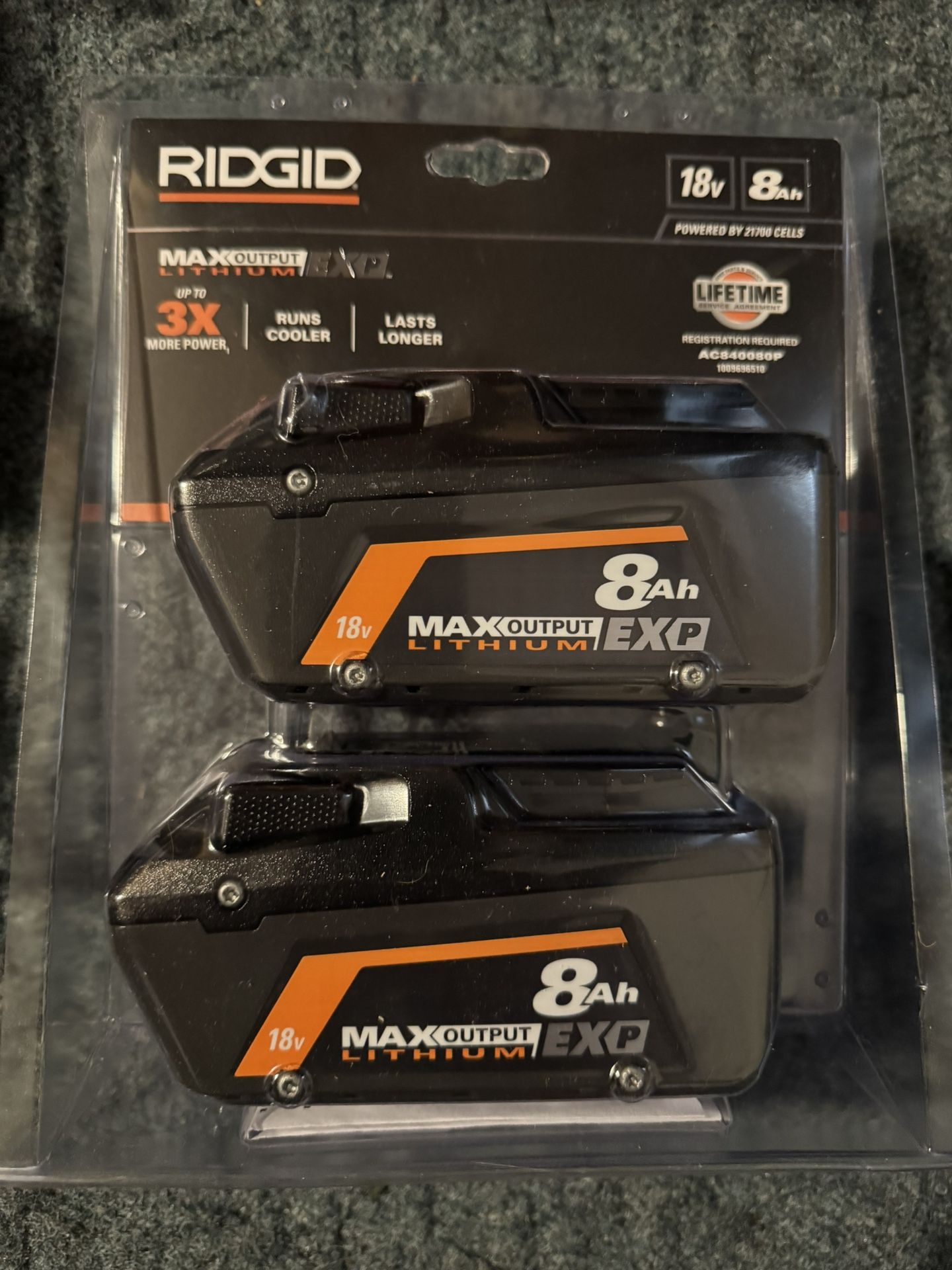 Ridgid 18v 8ah Battery
