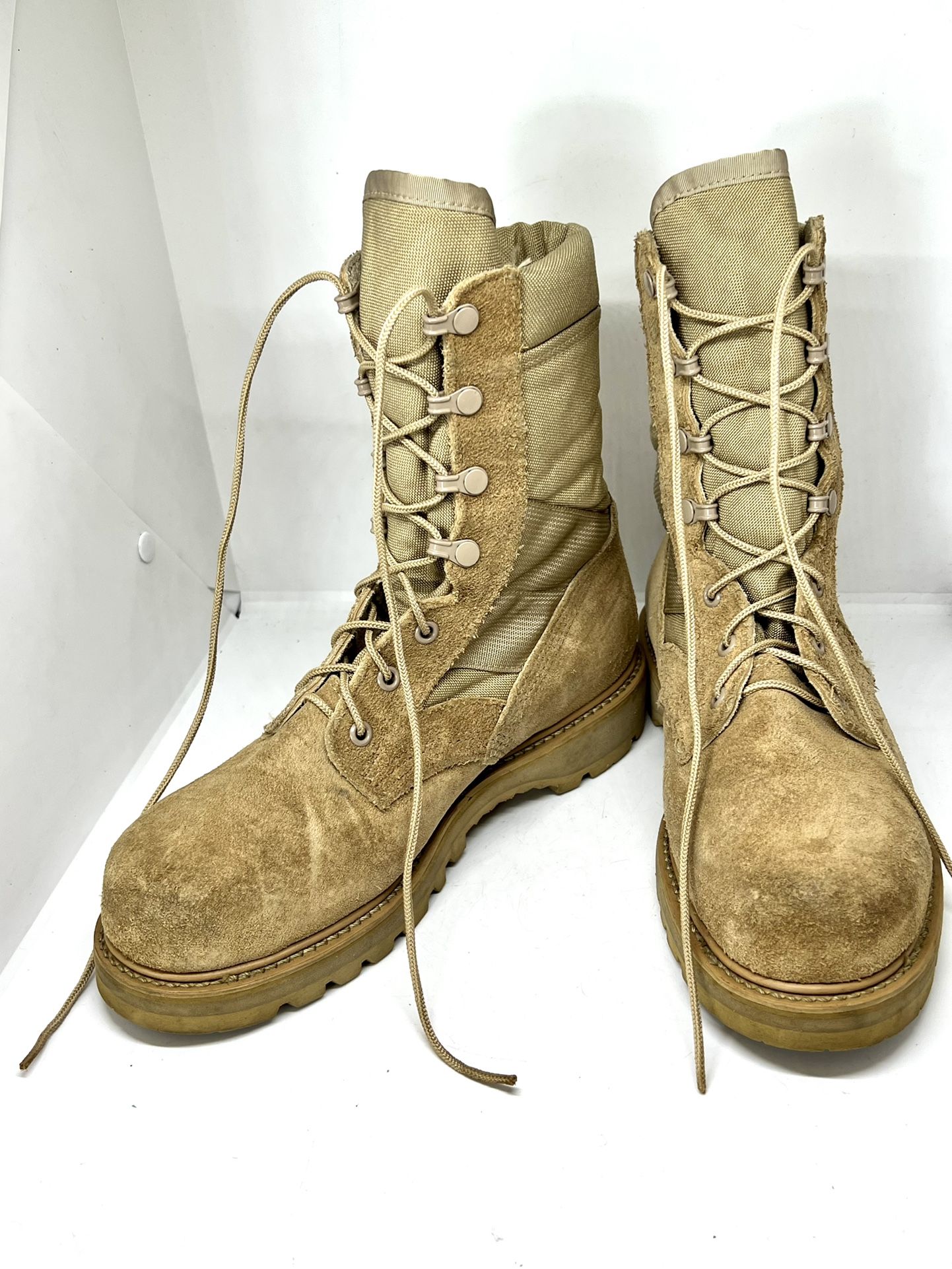 VIBRAM Army Military Combat TAN Flight HOT Weather Desert Boots SIZE 7