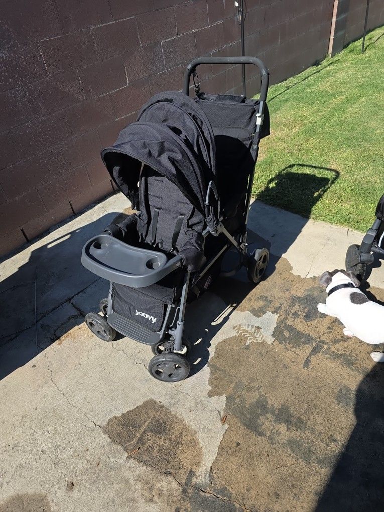 Joovy Double Stroller With Multifunctional Diaper Bag Organizer