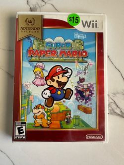 Super Paper Mario video game for the Nintendo Wii