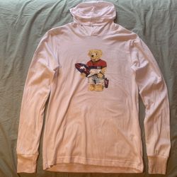 Bella + Canvas Airlume Jersey w/ Bear; Men’s S