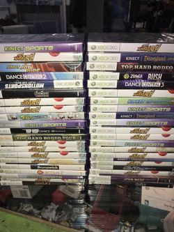 KINECT GAMES FOR 360 /10 O0 EACH OR 3 for 20.00