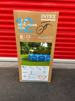 Intex Metal Frame Pool & Filter Pump - 12' x 30"