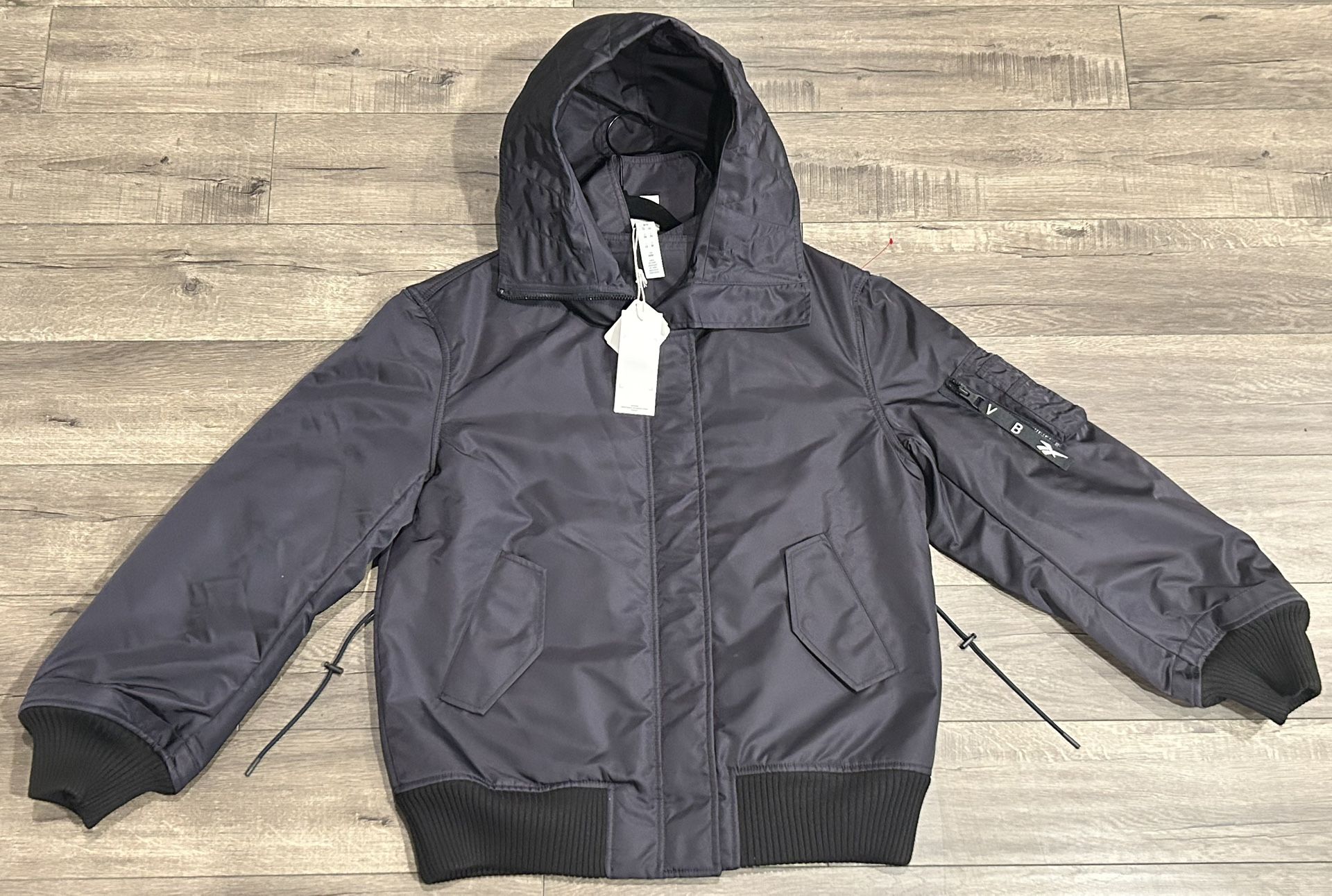 Blue Reebok Size M Bomber Coat