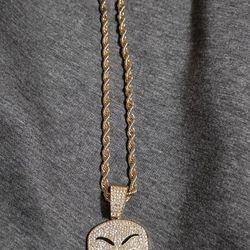 Necklace Laminate Gold For Men