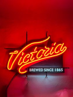 Victoria Cerveza • Victoria Beer neon sign