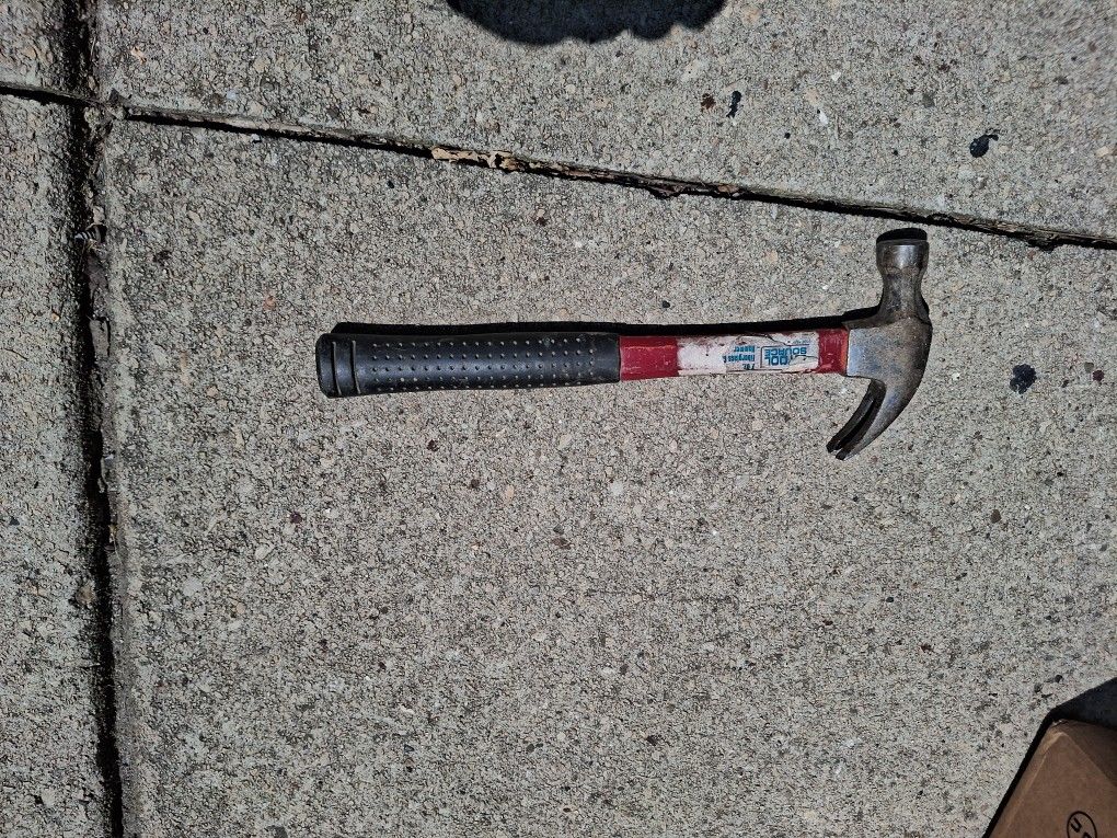 Vintage Tool Source Fiberglass Handle 16oz Claw Hammer FG16 Made in US