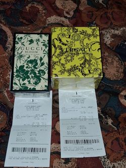 Gucci bloom 100 ml and Versace yellow diamond  90ml