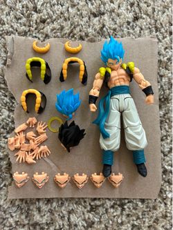 Gogeta Super Saiyan Blue form, Super Saiyan God Super Saiyan Gogeta poseable loose fig