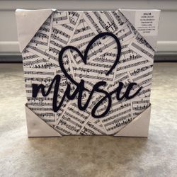 NEW Music Themed Canvas Wall Art