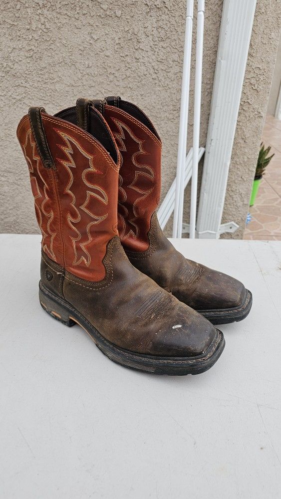 Mens Ariat Work Boots Size 10.5 EE 