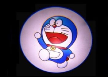 2 Doraemon projector door lights wireless universal uses AAA batteries SHIPPING AVAILABLE