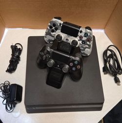 PS4 Slim with wireless controllers